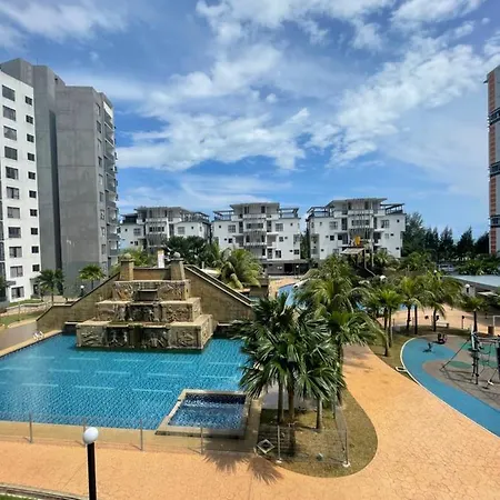 Sea View Water Theme Park At Swiss Garden Residence - 2 Bedroom Apartment Kuantan Bagian luar foto